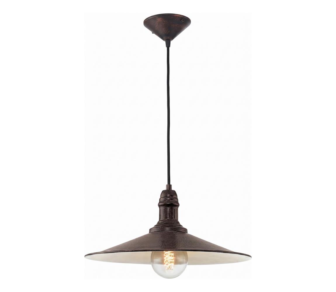 Brilagi - Závesné svietidlo na kábli FORGE 1xE27/60W/230V pr. 36 cm hnedé BRSA49452-1P