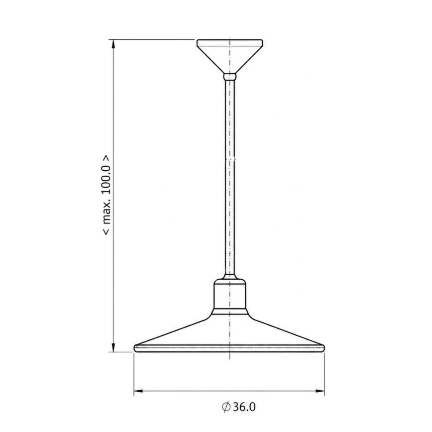 BRILAGI - Závesné svietidlo na kábli FORGE 1xE27/60W/230V pr. 36 cm hnedé