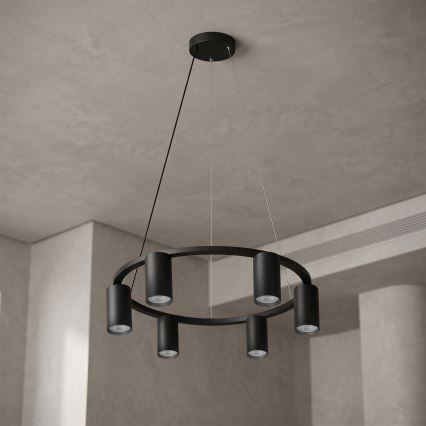 Brilagi - Závesné svietidlo na kábli SELE 6xGU10/30W/230V čierne