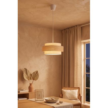 Brilagi - Závesné svietidlo na lane SPACE 1xE27/60W/230V pr. 40 cm béžové/krémové