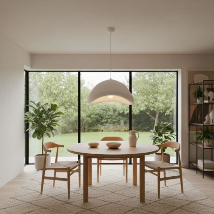 Brilagi - Závesné svietidlo na lane WABI SABI 1xE27/40W/230V pr. 52 cm biela