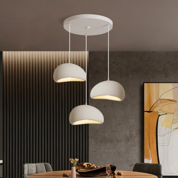 BRILAGI - Závesné svietidlo na lane WABI SABI 3xE27/60W/230V biela