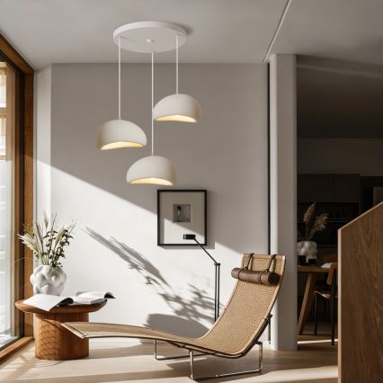 BRILAGI - Závesné svietidlo na lane WABI SABI 3xE27/60W/230V biela
