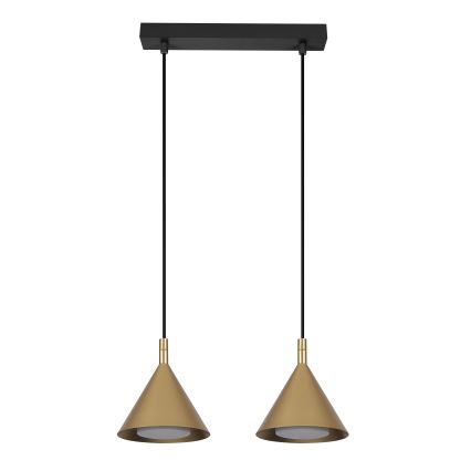 Brilagi - Závesné svietidlo na lanku CONE DOUBLE 2xGX53/15W/230V zlaté