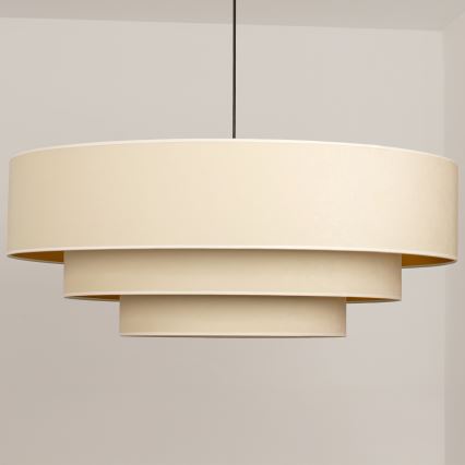 Brilagi - Závesné svietidlo na lanku LUNETA 3xE27/60W/230V pr. 80 cm krémová/zlatá