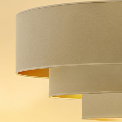 Brilagi - Závesné svietidlo na lanku LUNETA 3xE27/60W/230V pr. 80 cm krémová/zlatá