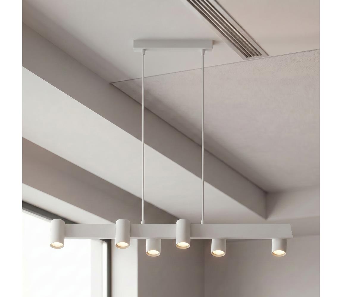 Brilagi - Závesné svietidlo na lanku SELE 6xGU10/30W/230V biele WO-SELEP-A02-WHT-OEM