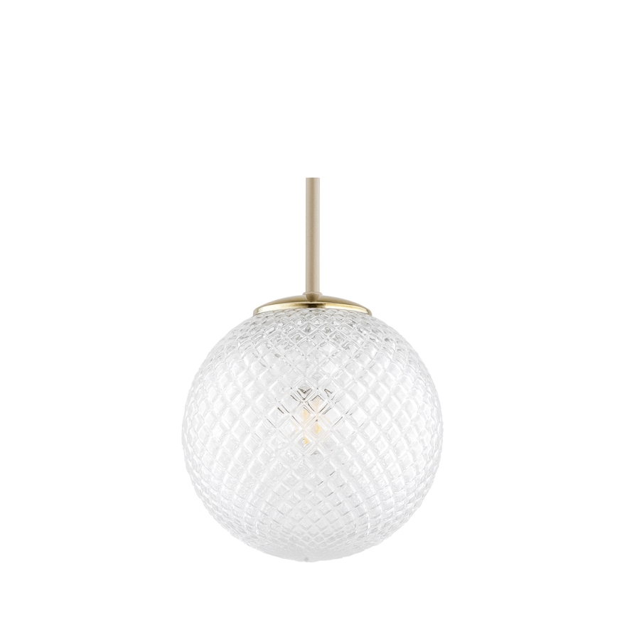 Brilagi - Závesné svietidlo na lanku STELLA 1xE27/60W/230V, priemer 18 cm, béžová/zlatá