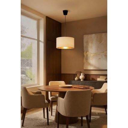 Brilagi - Závesné svietidlo na lanku VELVET 1xE27/60W/230V pr. 40 cm krémová/zlatá