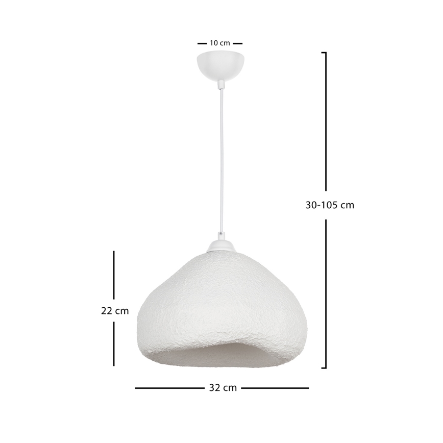 Brilagi - Závesné svietidlo na lanku WABI SABI 1xE27/40W/230V pr. 32 cm biela