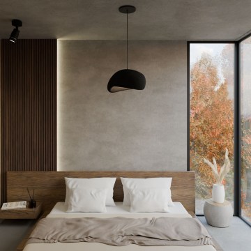 Brilagi - Závesné svietidlo na lanku WABI SABI 1xE27/40W/230V priemer 35 cm čierna