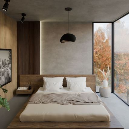 Brilagi - Závesné svietidlo na lanku WABI SABI 1xE27/40W/230V priemer 35 cm čierna