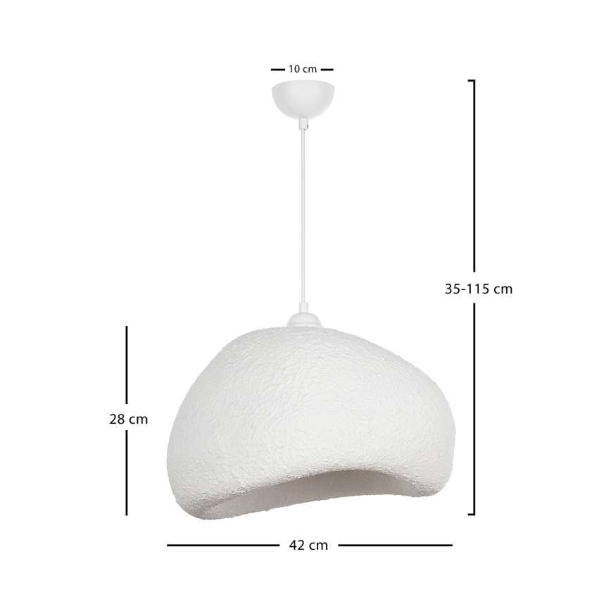 Brilagi - Závesné svietidlo na lanku WABI SABI 1xE27/40W/230V priemer 42 cm biela