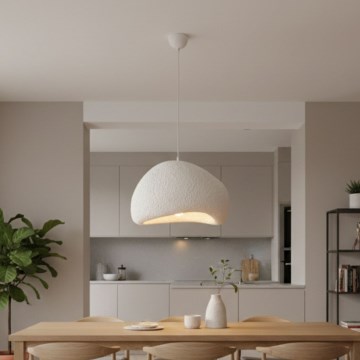 Brilagi - Závesné svietidlo na lanku WABI SABI 1xE27/40W/230V priemer 50 cm biela