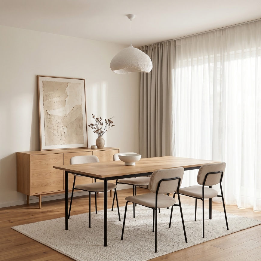 Brilagi - Závesné svietidlo na lanku WABI SABI 1xE27/40W/230V priemer 50 cm biela