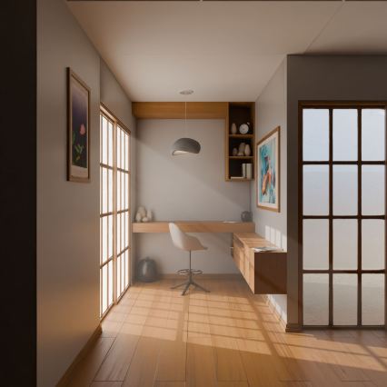 Brilagi - Závesné svietidlo na lanku WABI SABI 1xE27/40W/230V sivé