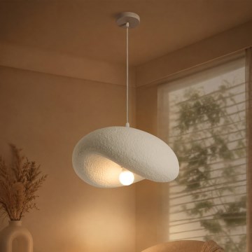 BRILAGI - Závesné svietidlo na lanku WABI SABI 1xE27/60W/230V, priemer 40 cm, biela