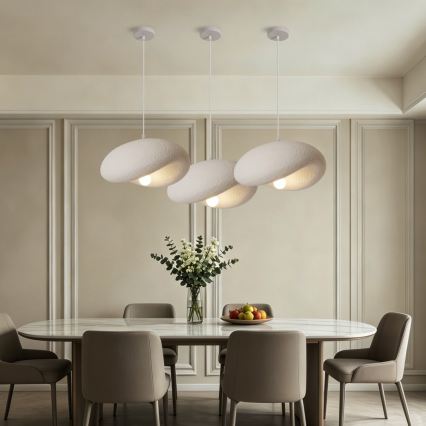 BRILAGI - Závesné svietidlo na lanku WABI SABI 1xE27/60W/230V, priemer 40 cm, biela