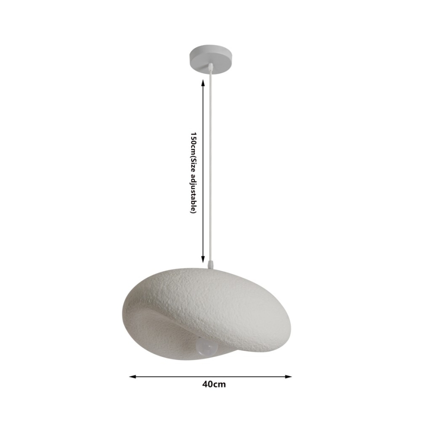 BRILAGI - Závesné svietidlo na lanku WABI SABI 1xE27/60W/230V, priemer 40 cm, biela