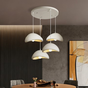 BRILAGI - Závesné svietidlo na lanku WABI SABI 4xE27/60W/230V biela