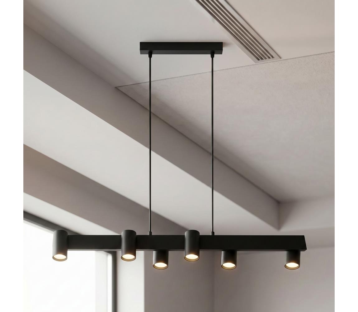 Brilagi - Závesné svietidlo SELE na lankách 6xGU10/30W/230V čierne WO-SELEP-A02-BLK-OEM