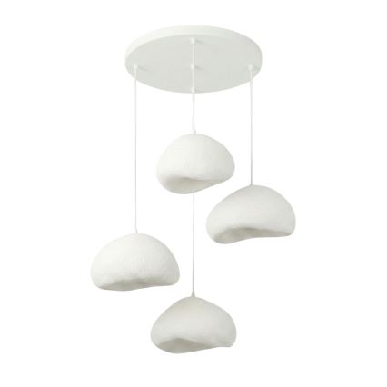 Brilagi - Závesné svietidlo WABI SABI na lanku 4xE27/40W/230V pr. 95 cm biela