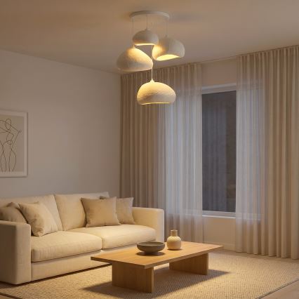 Brilagi - Závesné svietidlo WABI SABI na lanku 4xE27/40W/230V pr. 95 cm biela
