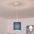 BRILAGI - Závesný LED luster na lanku NUBILA 1xE27/60W/230V pr. 14 cm biela/tmavomodrá