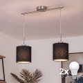 Brilagi - Závesný LED luster NUBILA 2xE27/60W/230V čierny