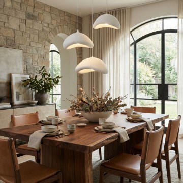 Brilagi - Závesný luster LUNA na lanku 3xE27/40W/230V pr. 82 cm biely