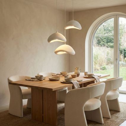 Brilagi - Závesný luster LUNA na lanku 3xE27/40W/230V pr. 82 cm biely