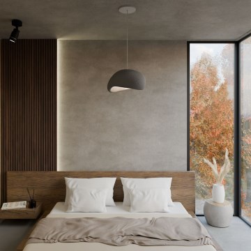 Brilagi - Závesný luster na kábli WABI SABI 1xE27/40W/230V priemer 35 cm sivý