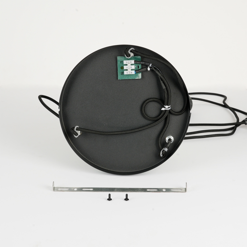 Brilagi - Závesný luster na lane BASKLITE 3xE27/15W/230V kaučukovník/čierna