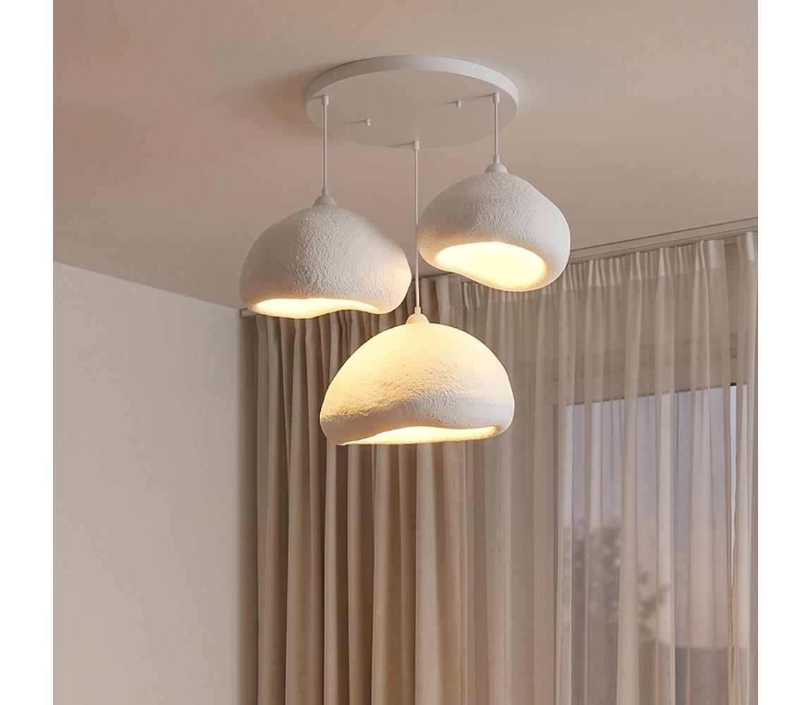 Brilagi - Závesný luster na lane WABI SABI 3xE27/40W/230V pr. 82 cm biely 739SBR1106