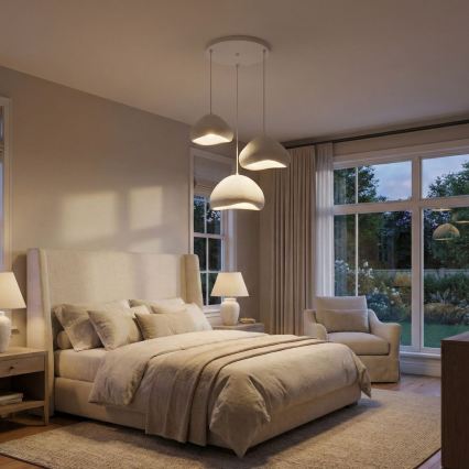 Brilagi - Závesný luster na lane WABI SABI 3xE27/40W/230V pr. 82 cm biely