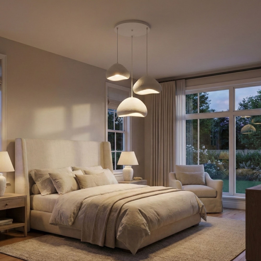 Brilagi - Závesný luster na lane WABI SABI 3xE27/40W/230V pr. 82 cm biely