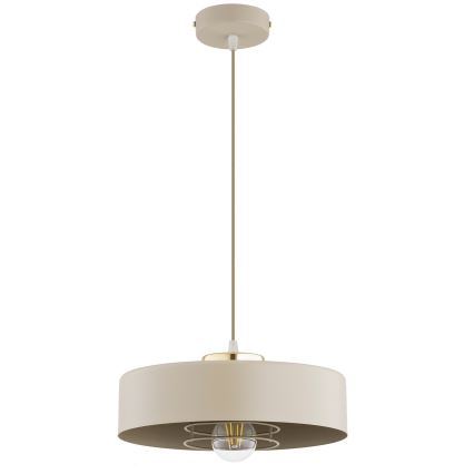 Brilagi - Závesný luster na lanku 1xE27/60W/230V pr. 30 cm béžová/zlatá