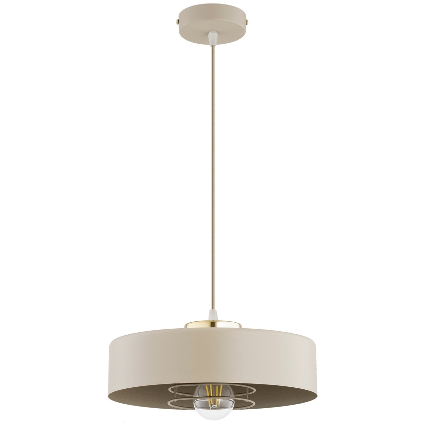 Brilagi - Závesný luster na lanku 1xE27/60W/230V pr. 30 cm béžová/zlatá