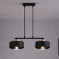 Brilagi - Závesný luster na lanku 2xE27/60W/230V čierna/zlatá