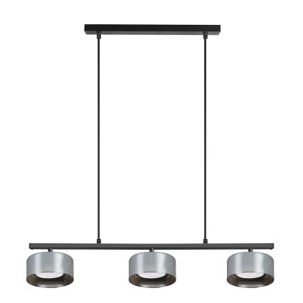 Brilagi - Závesný luster na lanku AURA LUX 3xGX53/30W/230V čierna/dymová