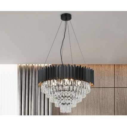 Brilagi - Závesný luster na lanku CARLOS 9xE14/40W/230V priemer 60 cm