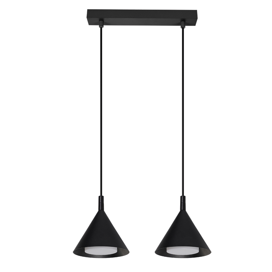 Brilagi - Závesný luster na lanku CONE DOUBLE 2xGX53/15W/230V čierna