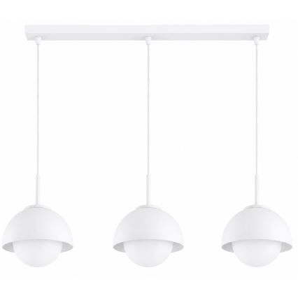BRILAGI - Závesný luster na lanku COSMO 3xE27/60W/230V biela/zlatá