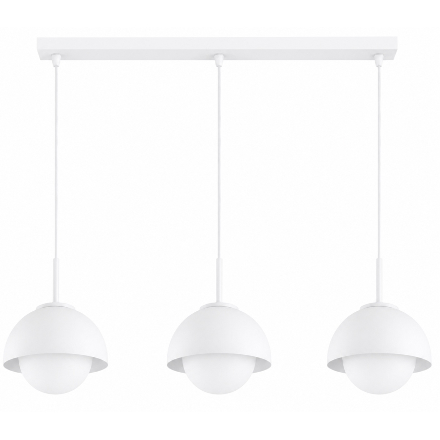 BRILAGI - Závesný luster na lanku COSMO 3xE27/60W/230V biela/zlatá