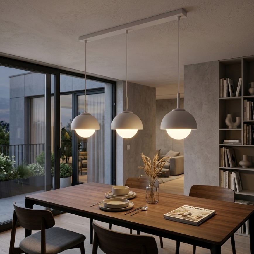 BRILAGI - Závesný luster na lanku COSMO 3xE27/60W/230V biela/zlatá