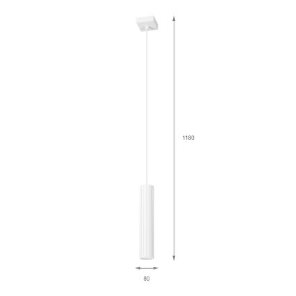 Brilagi - Závesný luster na lanku CRISPINA 1xGU10/10W/230V biely