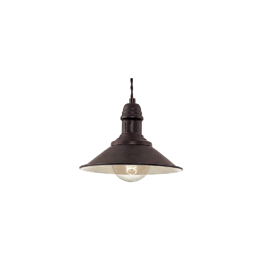 Brilagi - Závesný luster na lanku FORGE 1xE27/60W/230V pr. 22 cm hnedý