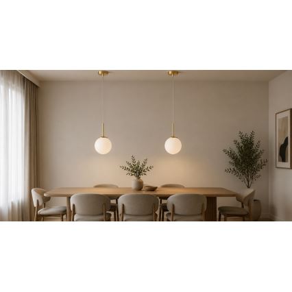 Brilagi - Závesný luster na lanku MILO 1xE27/60W/230V zlatý