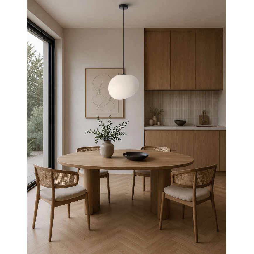 BRILAGI - Závesný luster na lanku PEBBLES 1xE27/40W/230V pr. 30 cm čierna