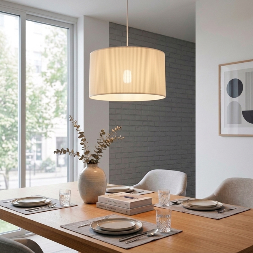 Brilagi - Závesný luster na lanku SIRIJA MODERN 1xE27/60W/230V pr. 35 cm krémový